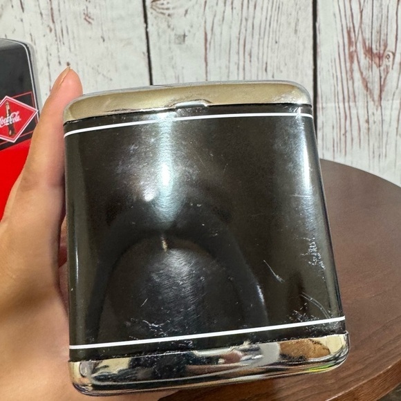 Coca Cola Licensed collectible napkin dispenser Vintage 80s 90s 2 piece set GUC - Picture 7 of 15